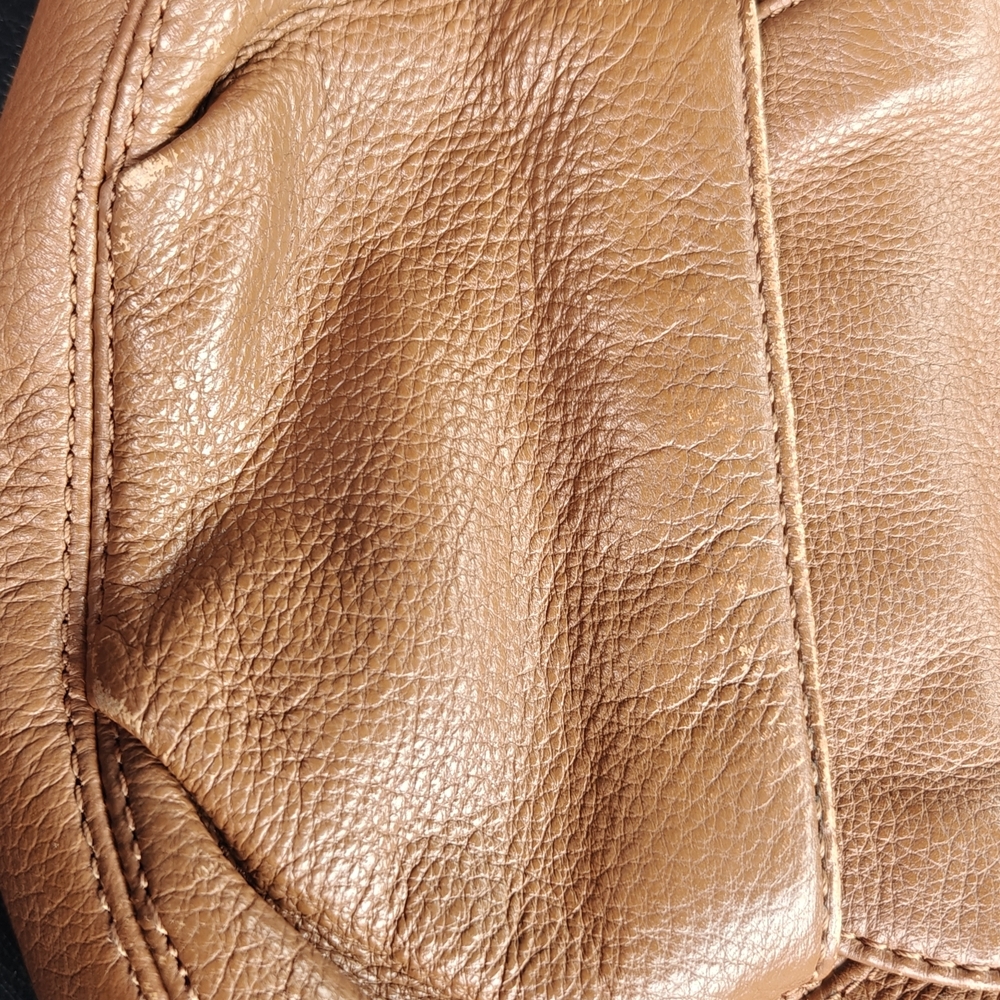 Michael Kors Tan Leather Crossbody Bag - Picture 9 of 16